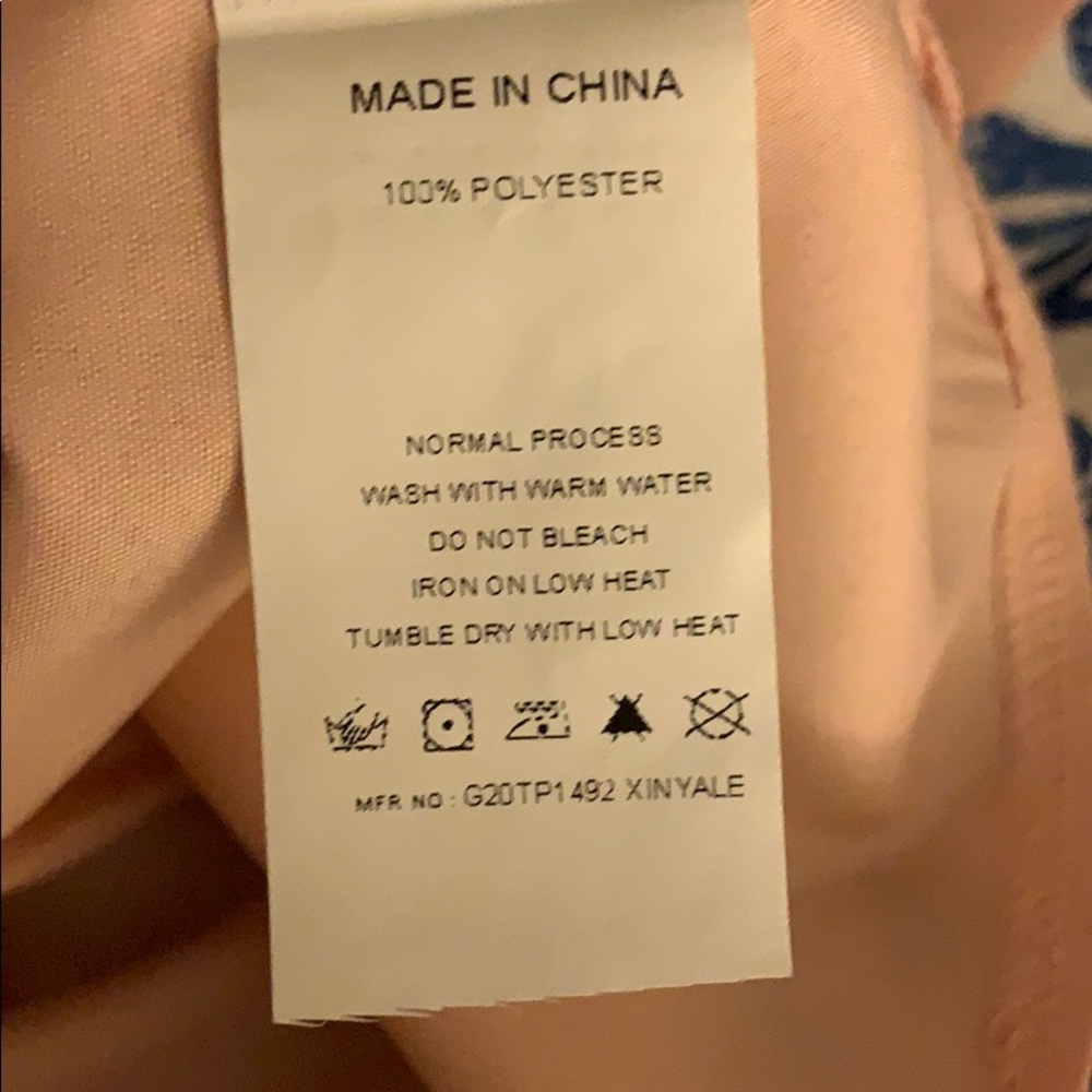 BLUSH PINK TIE STRAPS TANK TOP SPRING WOMENS - Picture 4 of 4